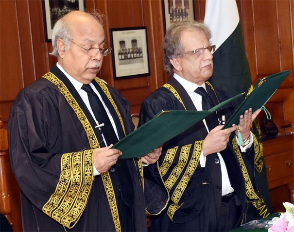 Justice Gulzar Ahmad takes oath as acting CJP