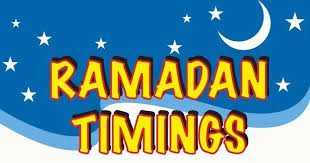 Ramadan timings