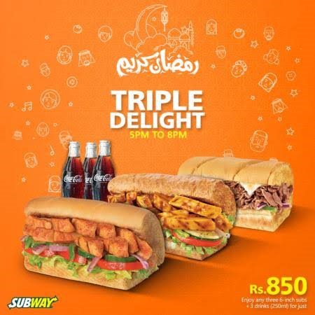 Sub way triple delight