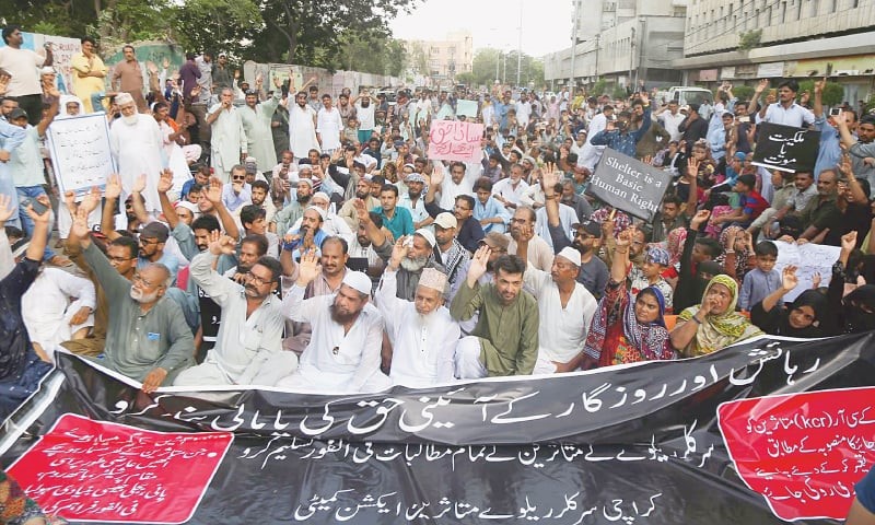 Karachi Railway illegal encroachments