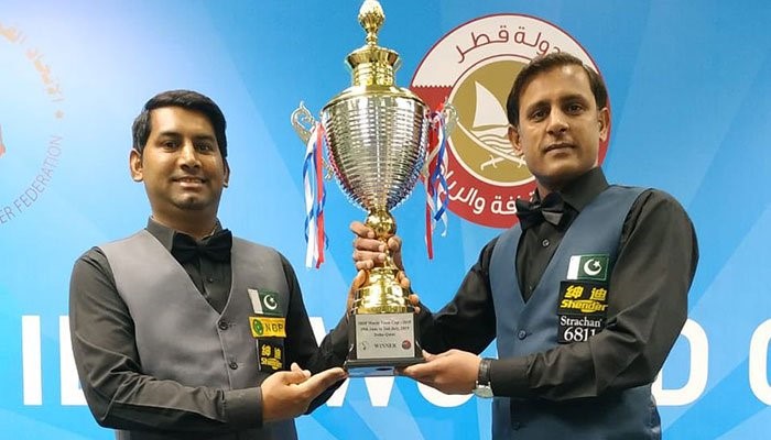Pakistan defeated arch-rivals India 3-1 to win the IBSF Snooker World Team Cup 2019 title in Doha (Qatar) on Tuesday. Mohammad Bilal and Asjad Iqbal outwitted Pankaj Advani and Laxman Rawat to win the honours for Pakistan. Pakistan won the first two frames and looked on course for a whitewash in the final before India made a comeback to win the third frame to stay in the contest. However, Pakistan won the fourth frame to deny India back-to-back crowns Around 18 countries competed in the championship. In the semi-finals played on Monday, Pakistan beat hosts Qatar 3-1 while India were made to sweat by Ireland before registering a 3-2 win. The Pakistani team had defeated Qatar’s Mohsen Abdulaziz Bukshaisha and Ahmed Saif 3-1 while India staged a comeback from the brink of defeat to beat Ireland’s Brendan O’Donoghue and Aaron Hill 3-2 in the semifinals of the mega event. Last week, Pakistan 2 team of Babar Masih and Zulfiqar A Qadir also downed India 3-2 to win the Asian Team Championship crown.