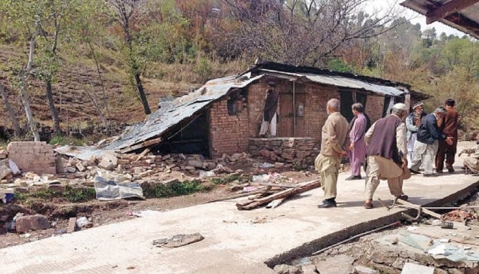 Land sliding in Swat kills more than five