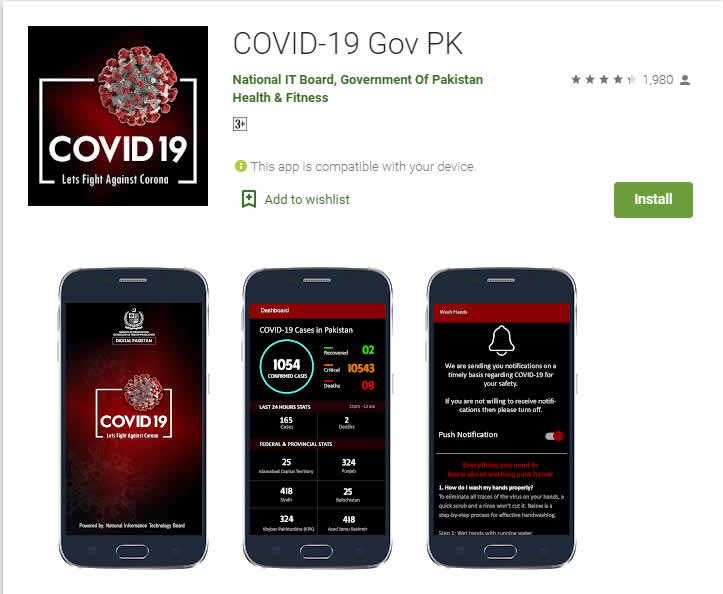 New App launched by Govt. of Pakistan for Corona